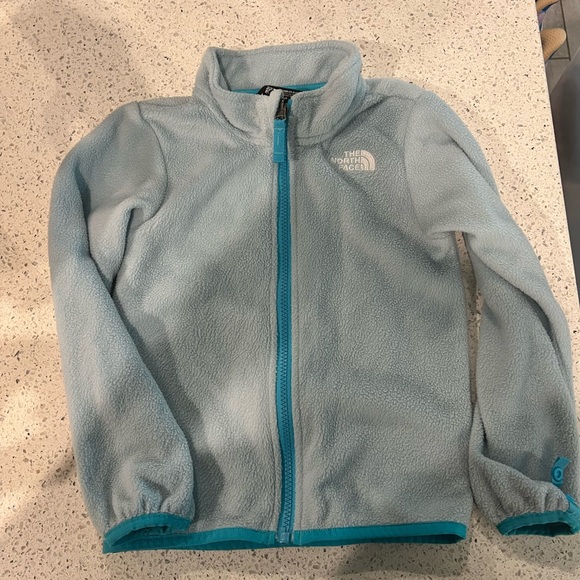 The North Face Kids Jacket in Light Blue and Teal - Picture 1 of 3